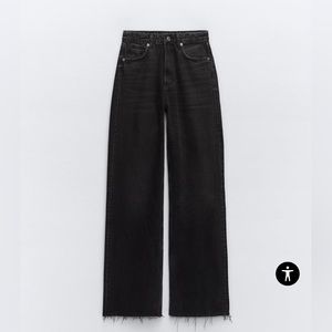 Zara High Rise Black Jean